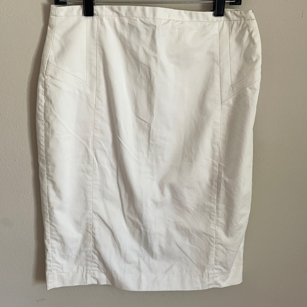 Express Design Studio White Off White Pencil Skirt 8